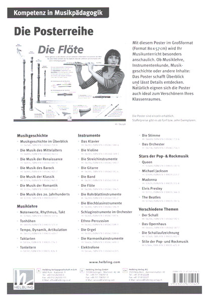 Die Flöte Instrumenten - Poster