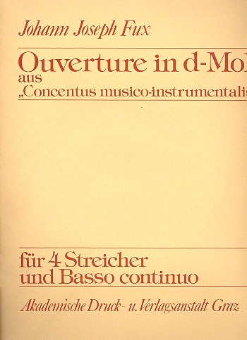 Ouvertüre d-Moll für 4 Streicher