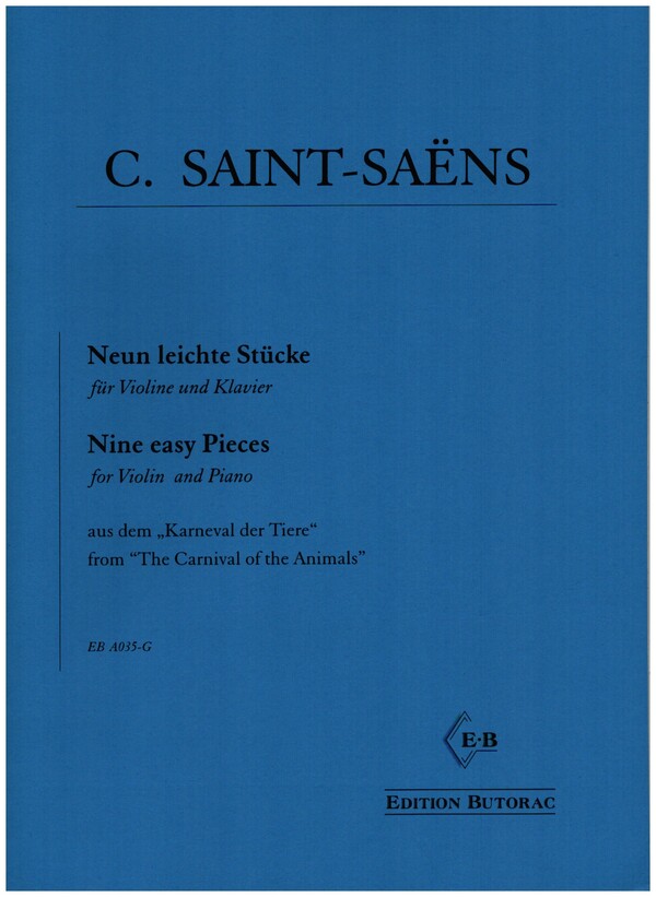 9 leichte Stücke für Violine