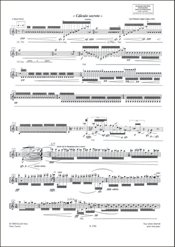 Cálculo secreto pour vibraphone