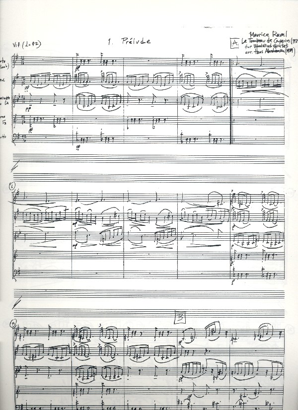 Le tombeau de Couperin für Flöte,