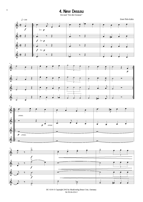 Four Trumpets II für 4 Trompeten