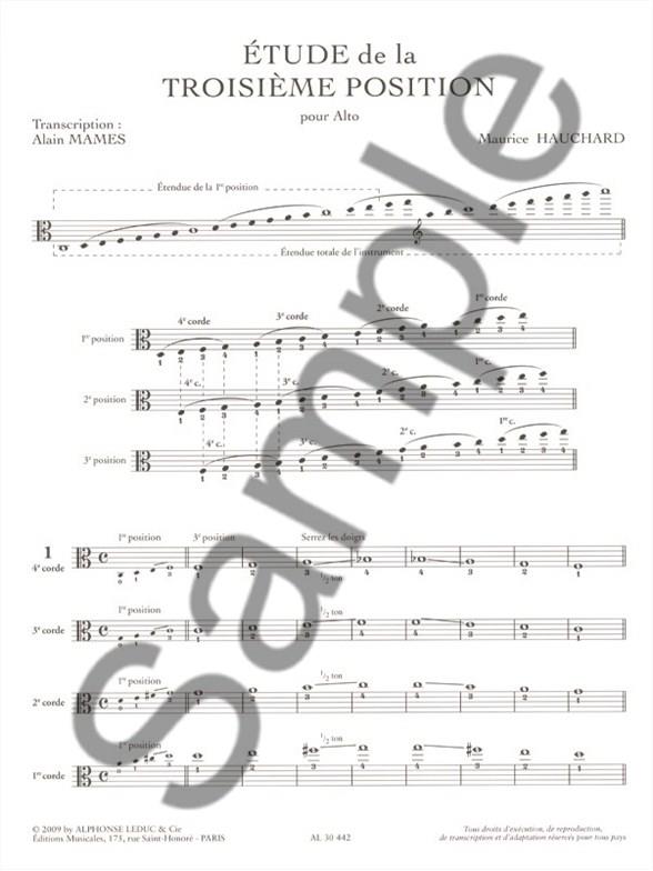 Etudes des positions (+CD)