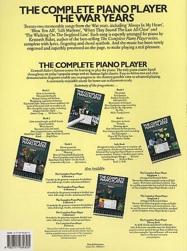 The complete Piano Player: the War Years