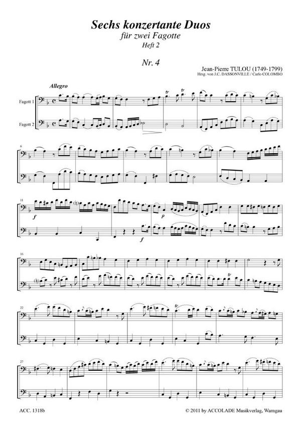 6 Duos concertantes Band 2 (Nr.4-6)