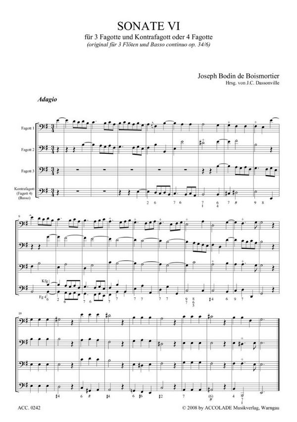 Sonate e-Moll op.34,6 für