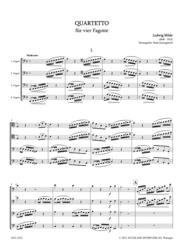 Quartett für 4 Fagotte