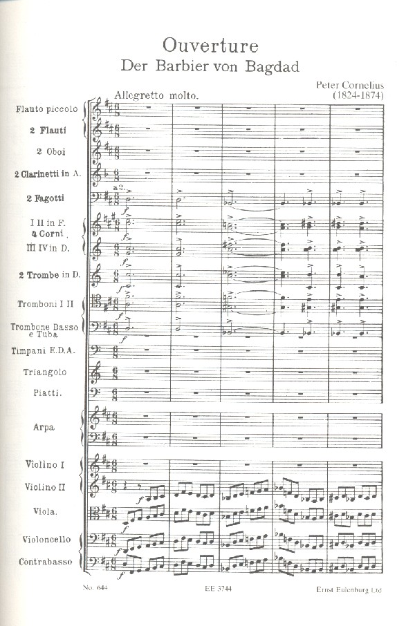 Der barbier von Bagdad - Ouvertüre