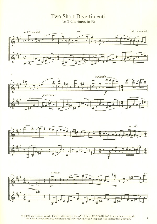 2 short divertimenti, little suite