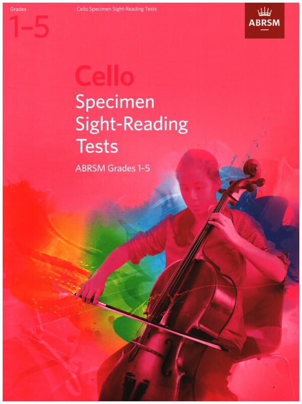 Cello Specimen Sight-Reading tests Grades 1-5 from 2012