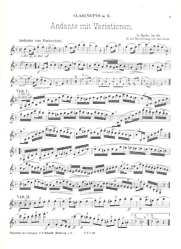 Andante und Variationen op.34
