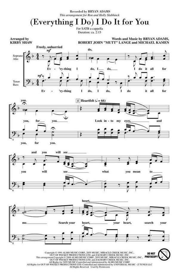 Everything I do I do it for you