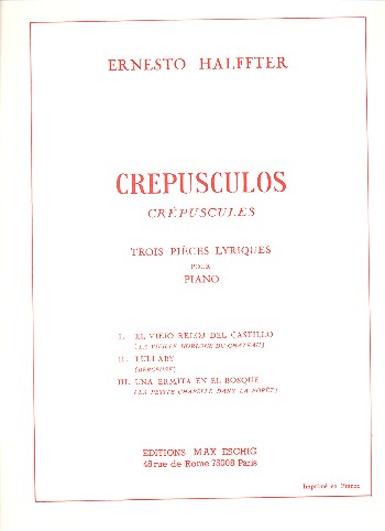 Crepusculos 3 pièces lyriques