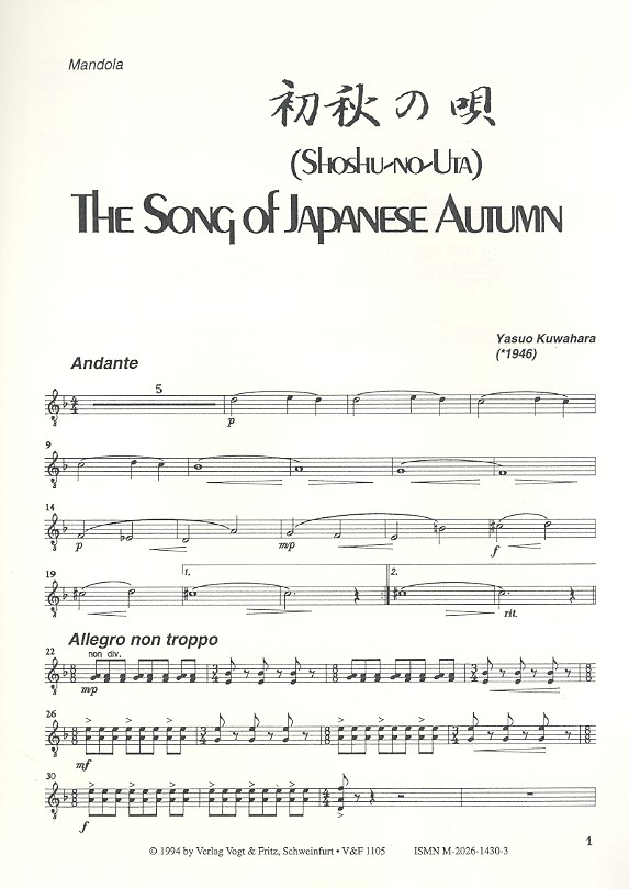 The Song of Japanese Autumn