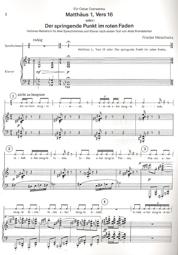 Matthäus 1 Vers 6 oder 'Der springende Punkt im roten Faden'