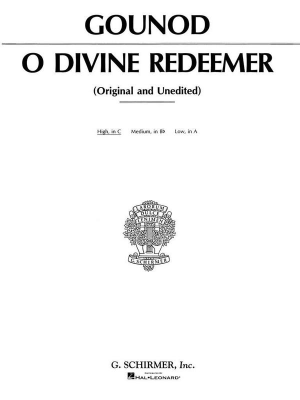 O divine Redeemer
