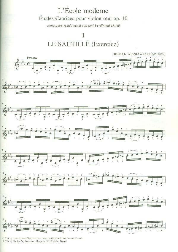 L'école moderne études-caprices