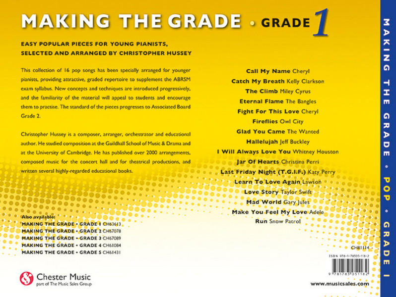 Making the Grade Pop Grade 1