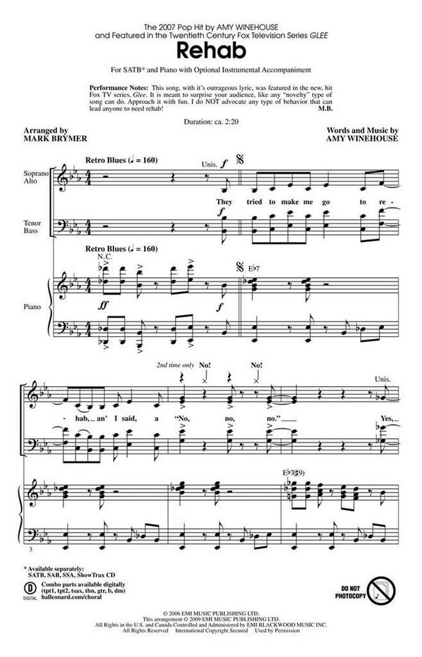 Rehab for mixed chorus (SATB)