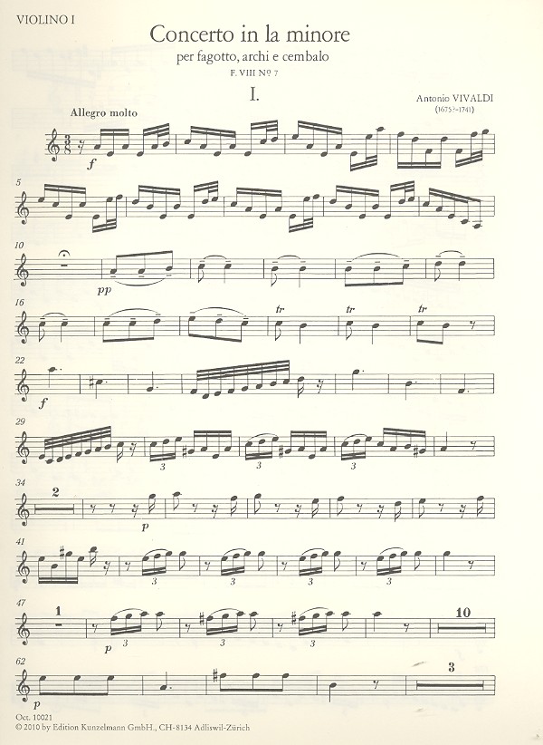 Konzert a-Moll PV72 (F.VIII:7)