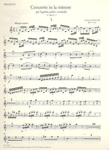 Konzert a-Moll PV72 (F.VIII:7)