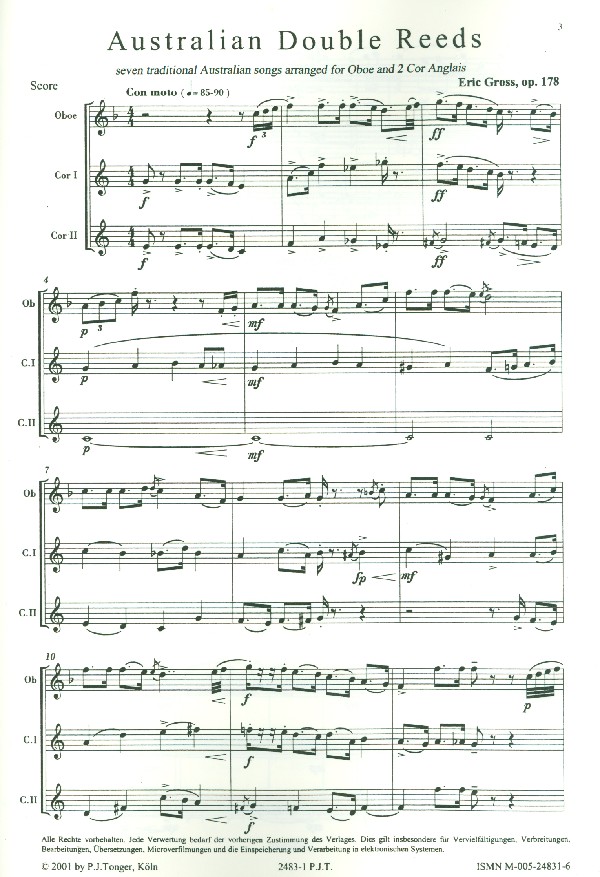 Australian Double Reeds op.178