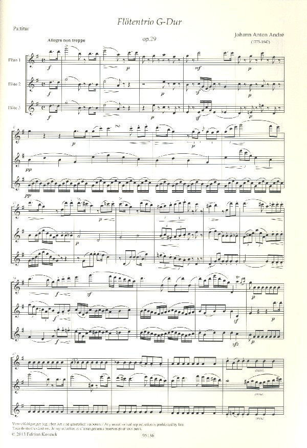 Flötentrio G-Dur op.29