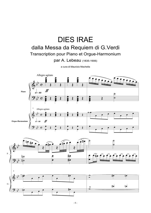 Perludio, Dies irae, Sanctus