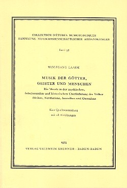 Musik der Götter, Geister und Menschen
