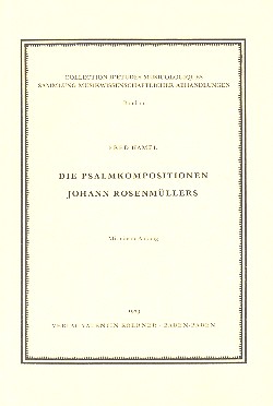 Die Psalmkompositionen Johann