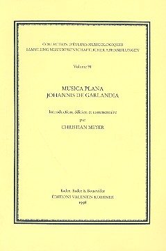 Musica plana Johannis de Garlandia