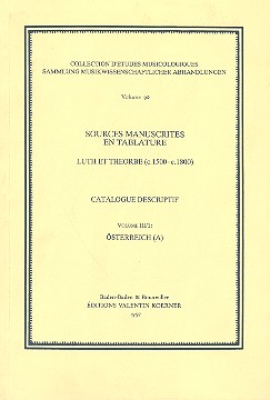 Sources manuscrites en tablature