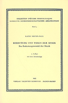 Bedeutung und Wesen der Musik