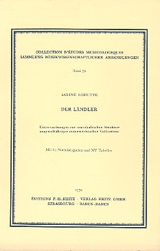 Der Ländler Untersuchungen zur