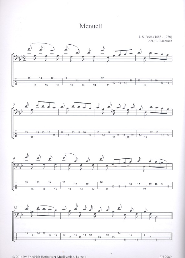 Solo für Bassgitarre - von Bach bis Gershwin