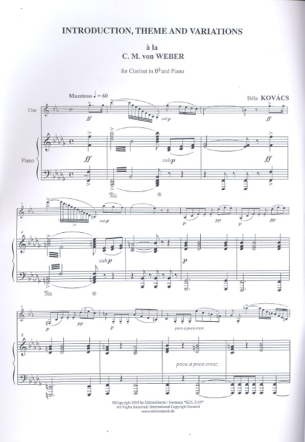 Introduction, Theme and Variations à la C.M. von Weber