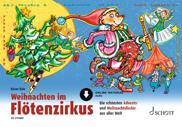 Weihnachten im Flötenzirkus (+Online Audio)