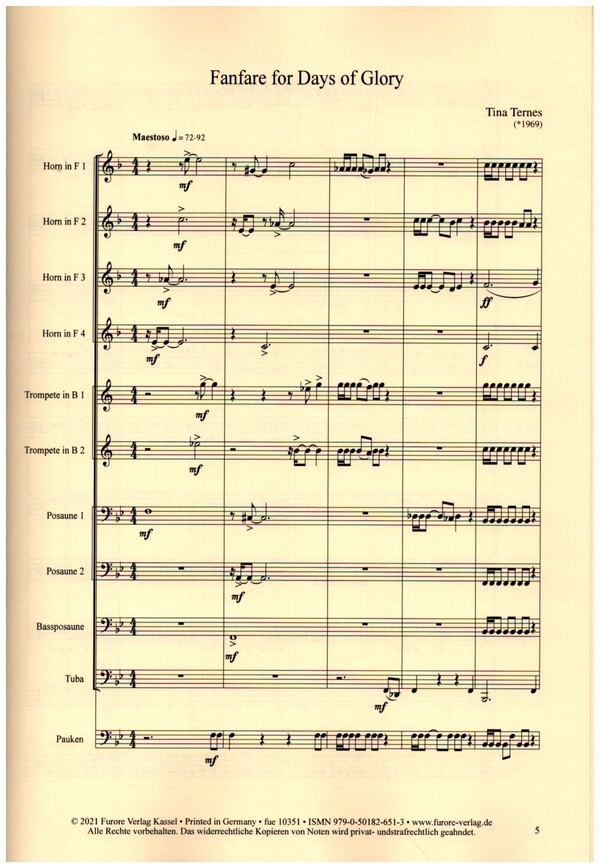 Fanfare for Days of Glory