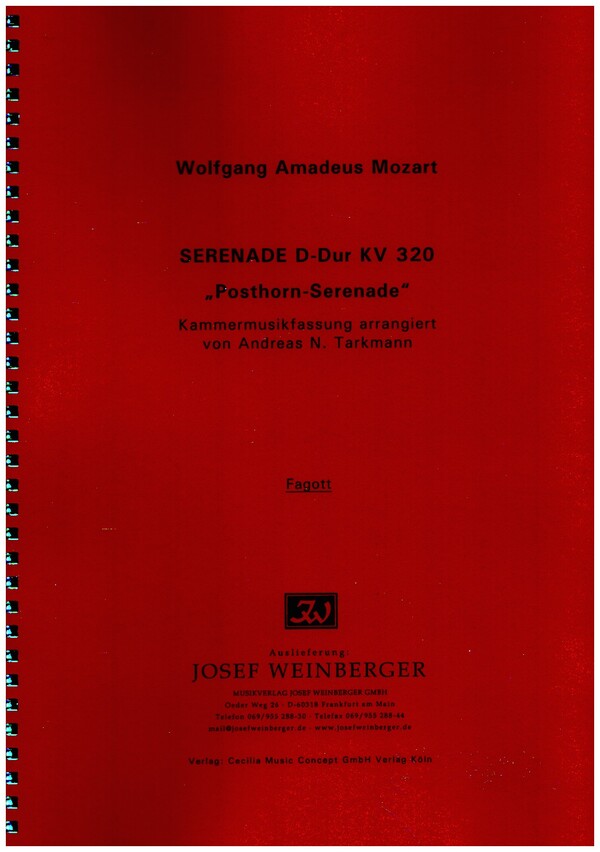 Posthornserenade D-Dur KV320