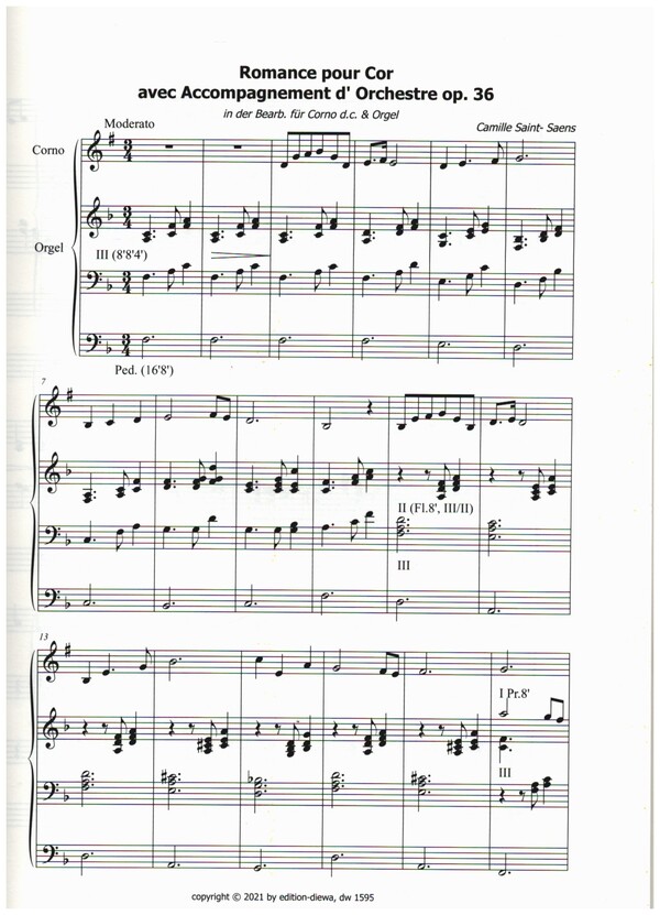 Romance pour Cor op.36 und Cantilene fantastique