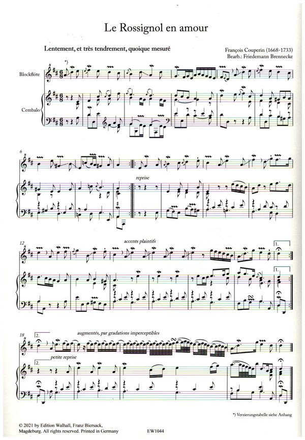 5 Stücke aus "Pièces de Clavecin"