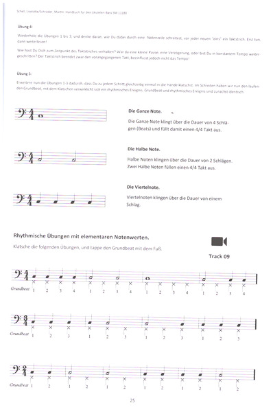 Handbuch für den Ukulelen-Bass (+Online Video)