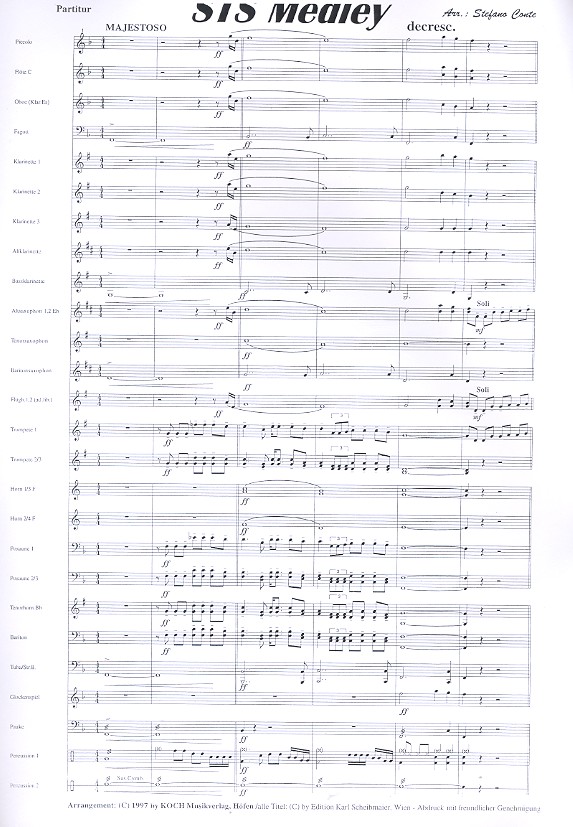 STS-Medley: für Blasorchester
