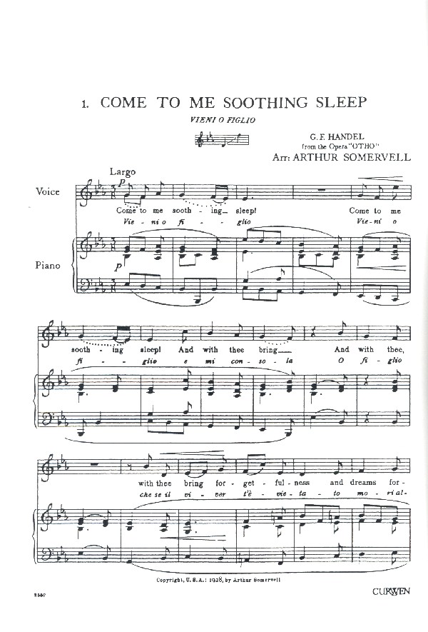 Come to me soothing Sleep
