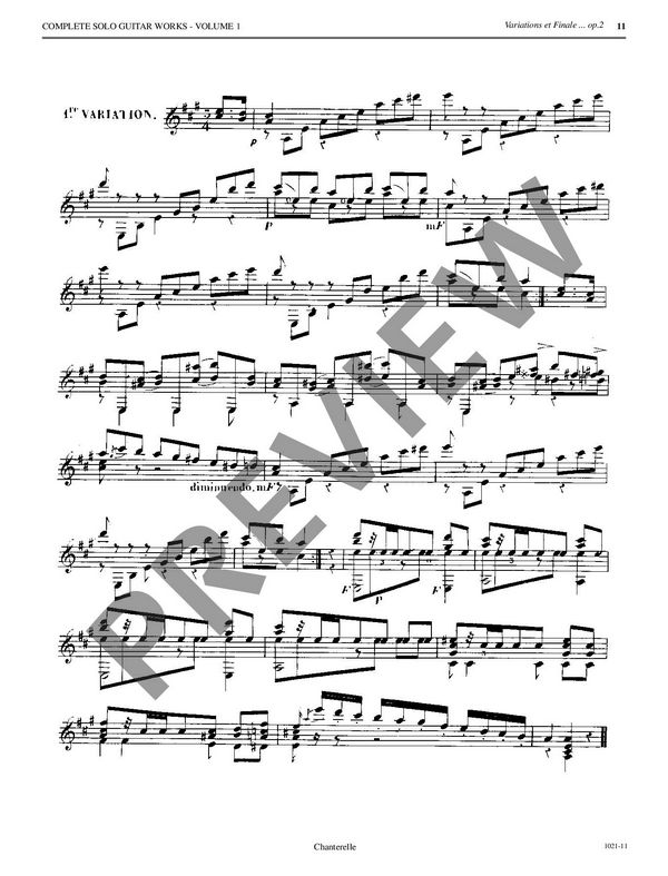 The Complete Works for solo Guitar vol.1