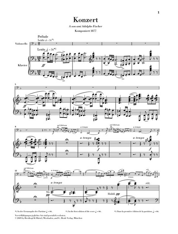 Konzert d-Moll für Violoncello und Orchester