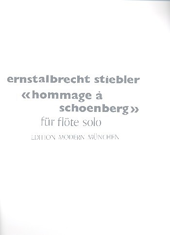 Hommage à Schoenberg