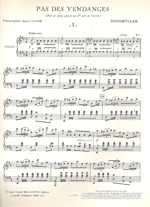 Pas des vendanges du 1er acte de Giselle