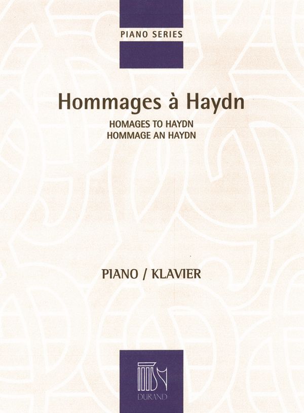 Hommages à Haydn 3 pièces 