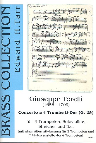 Concerto à 4 Trombe D-Dur G.25 für 4 Trompeten,